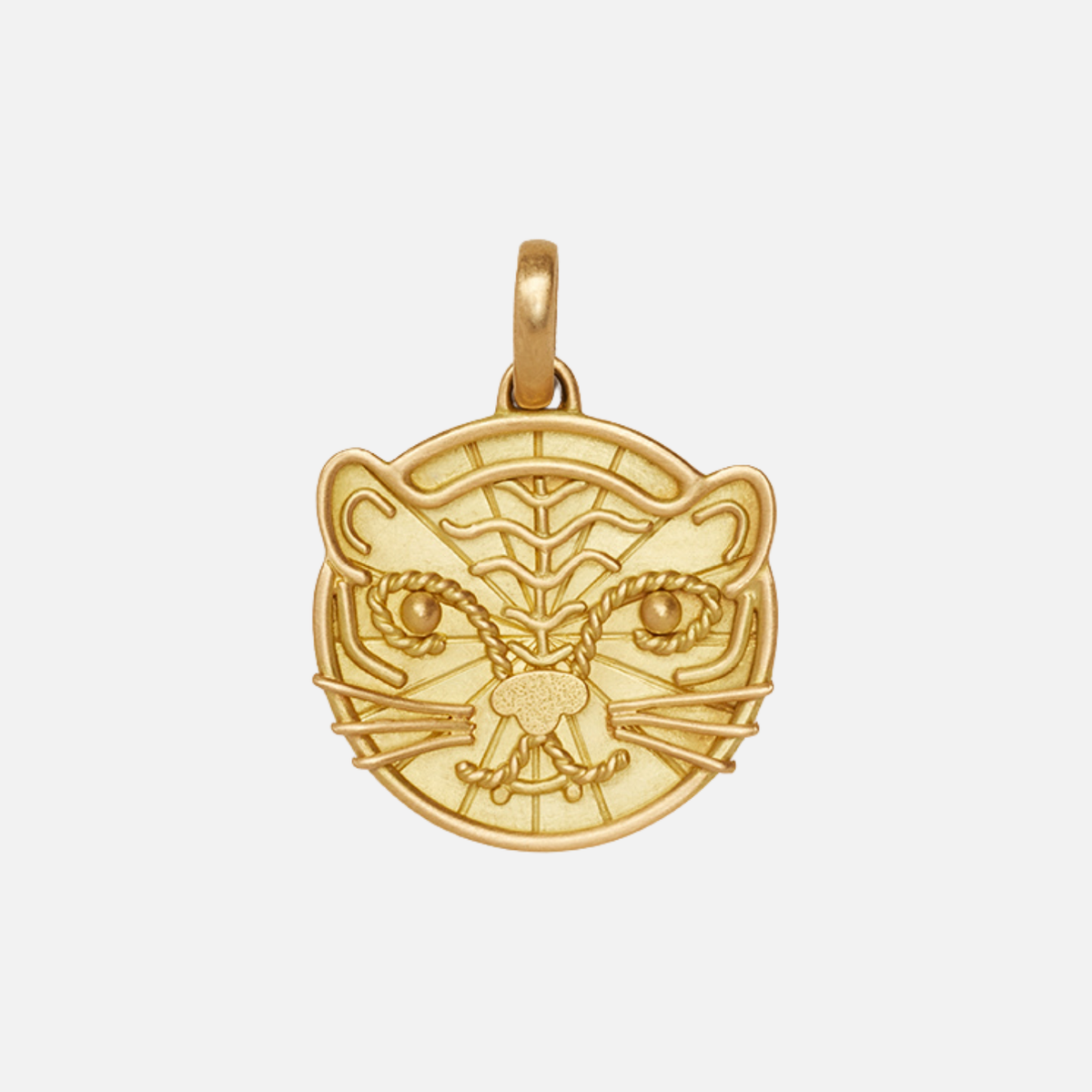 Shiny GOLD Tiger cute STYLE♡accessory♡ Animalia Tiger Pendant in 20K Peach Gold – Reinstein Ross