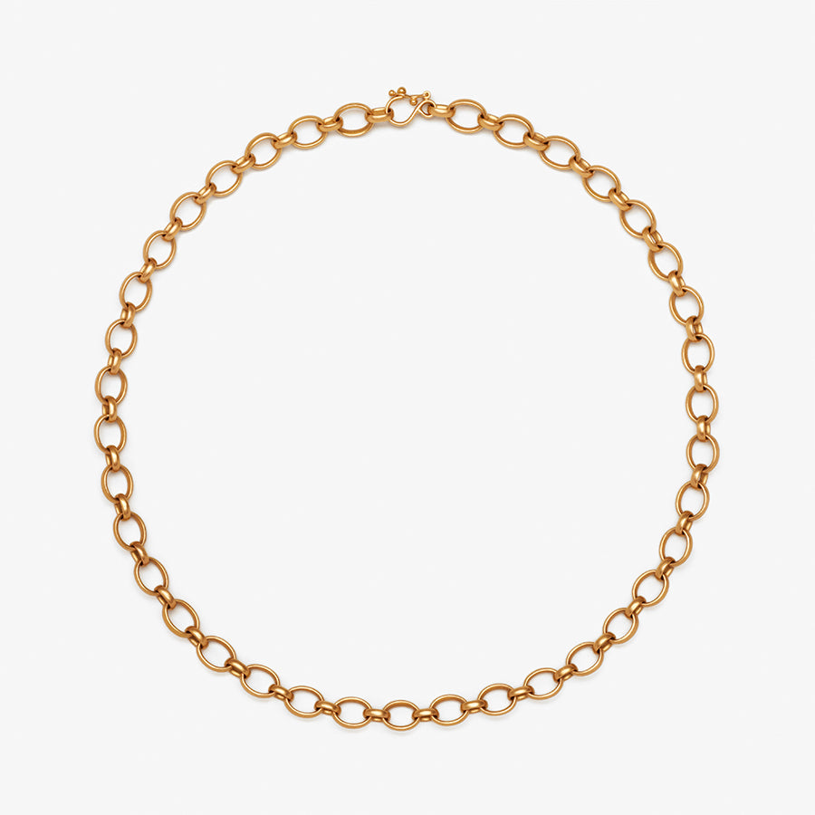 Sonoma Mixed Link Chain Necklace in 22K Apricot Gold – Reinstein Ross