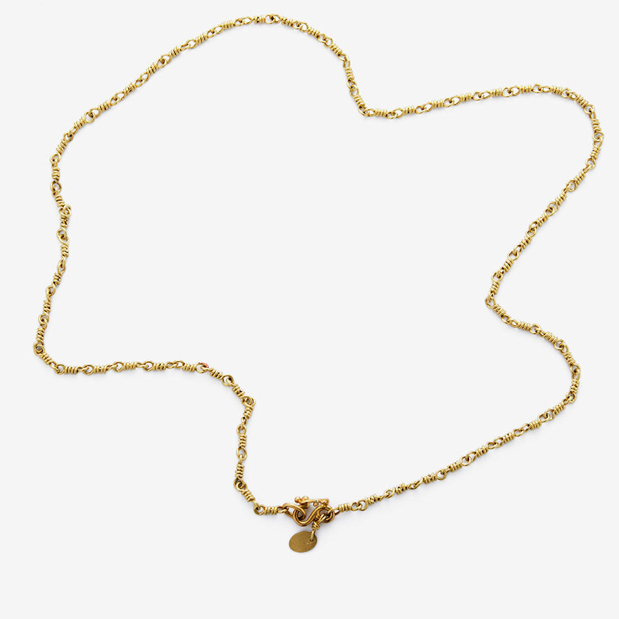 Isabella "Classic" Necklace in 18K Chartreuse Gold Reinstein Ross Goldsmiths