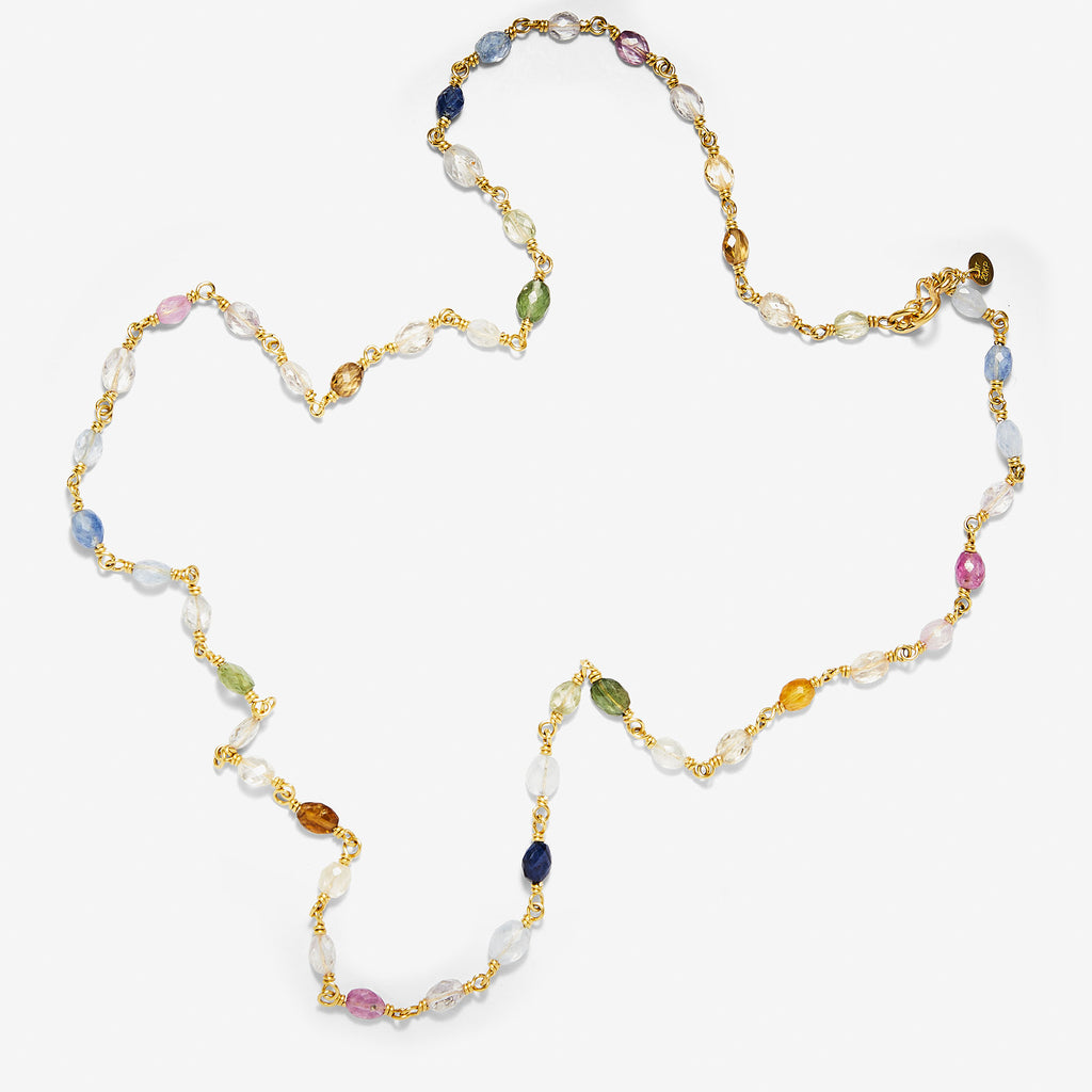 Isabella "Treasure Chest" Necklace in 20K Peach Gold- 24'' Reinstein Ross Goldsmiths