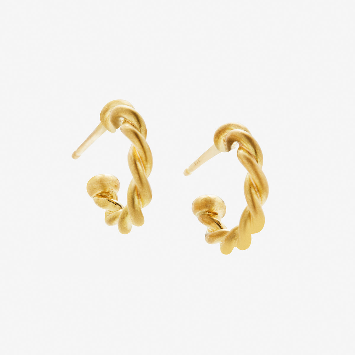 Ashley Grand Twist Hoops in 20K Peach Gold – Reinstein Ross