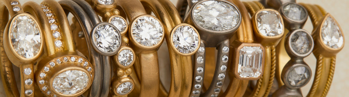 Diamond 22k Gold Jewelry | Diamond Pave [Ring, Engagement Ring, Earring ...