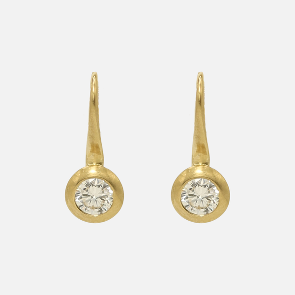Duomo Lab Diamond Earrings in 18K Yellow Gold- 1.10 tcw