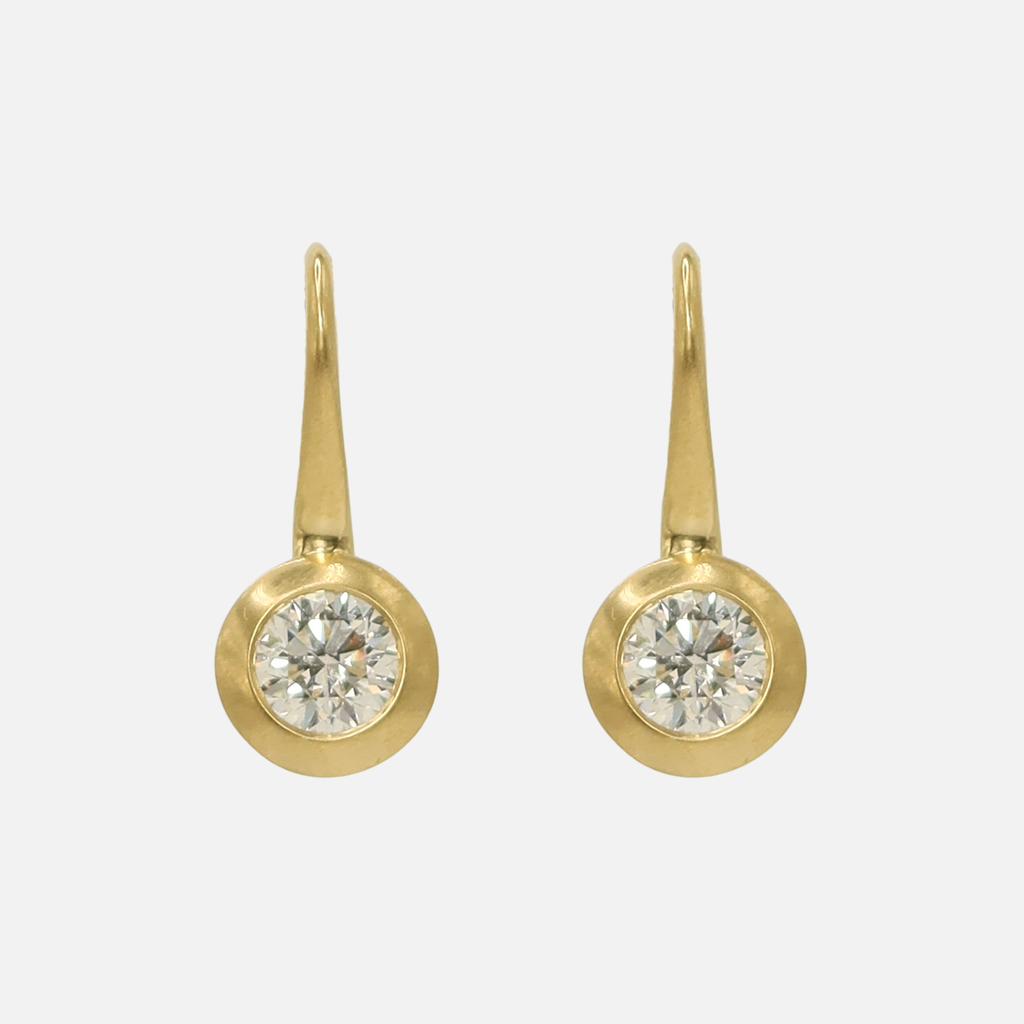 Duomo Lab Diamond Earrings in 18K Yellow Gold- 1.55 tcw