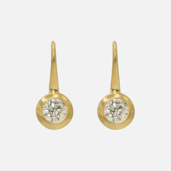 Duomo Lab Diamond Earrings in 18K Yellow Gold- 1.55 tcw