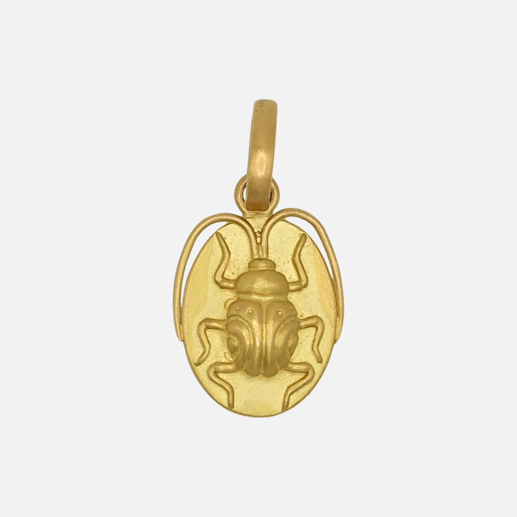Entomo Golden Bug Tag in 20K Peach Gold Reinstein Ross Goldsmiths