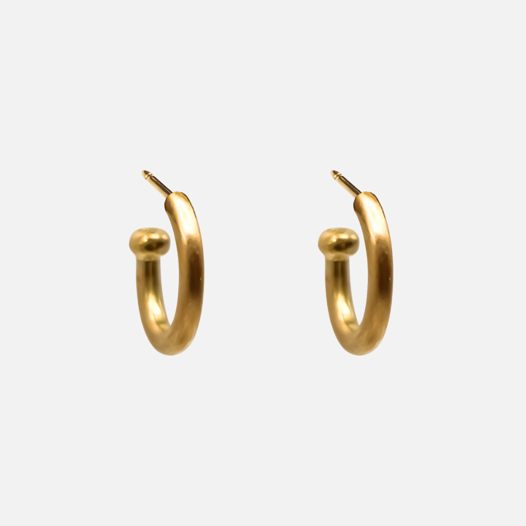 Hoopstock Baby Oval Hoops in 20K Peach Gold