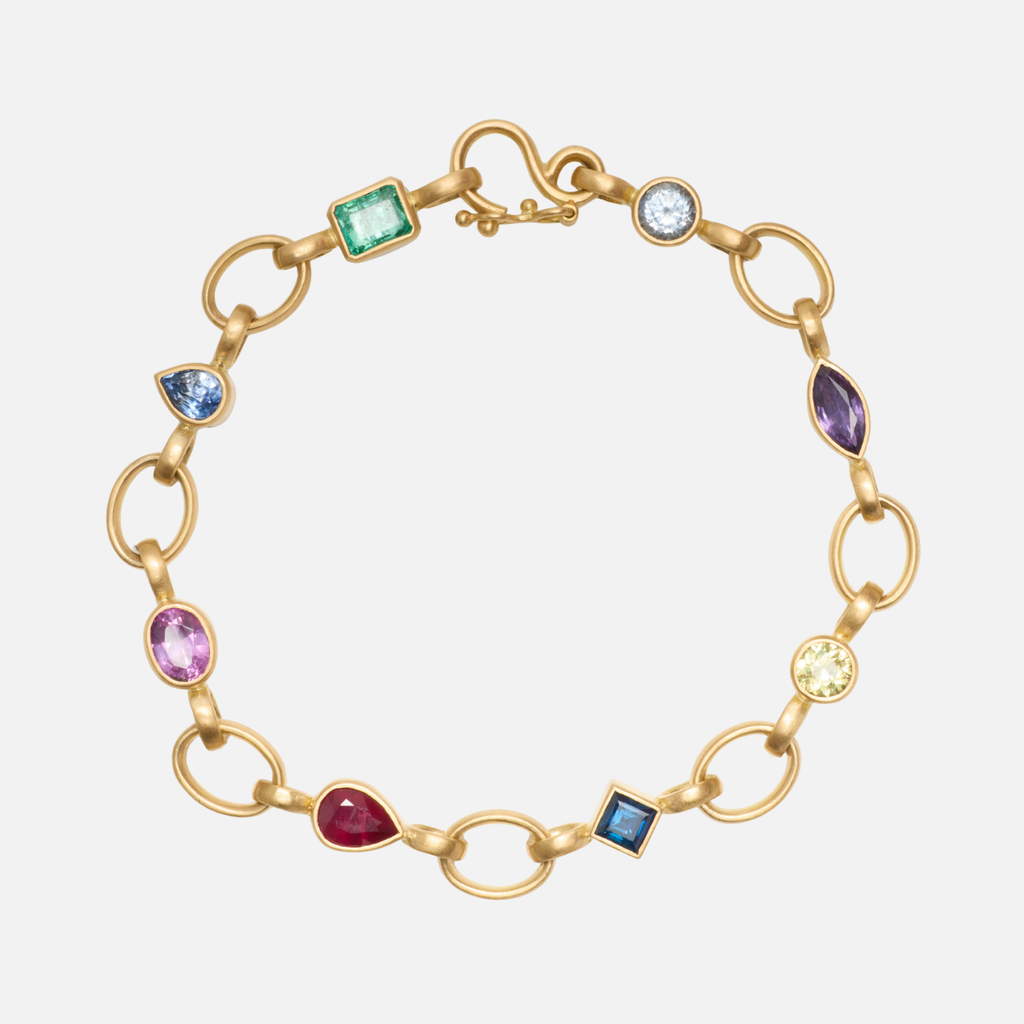 Sonoma "Marianne" Link Bracelet in 20K Peach Gold Reinstein Ross Goldsmiths