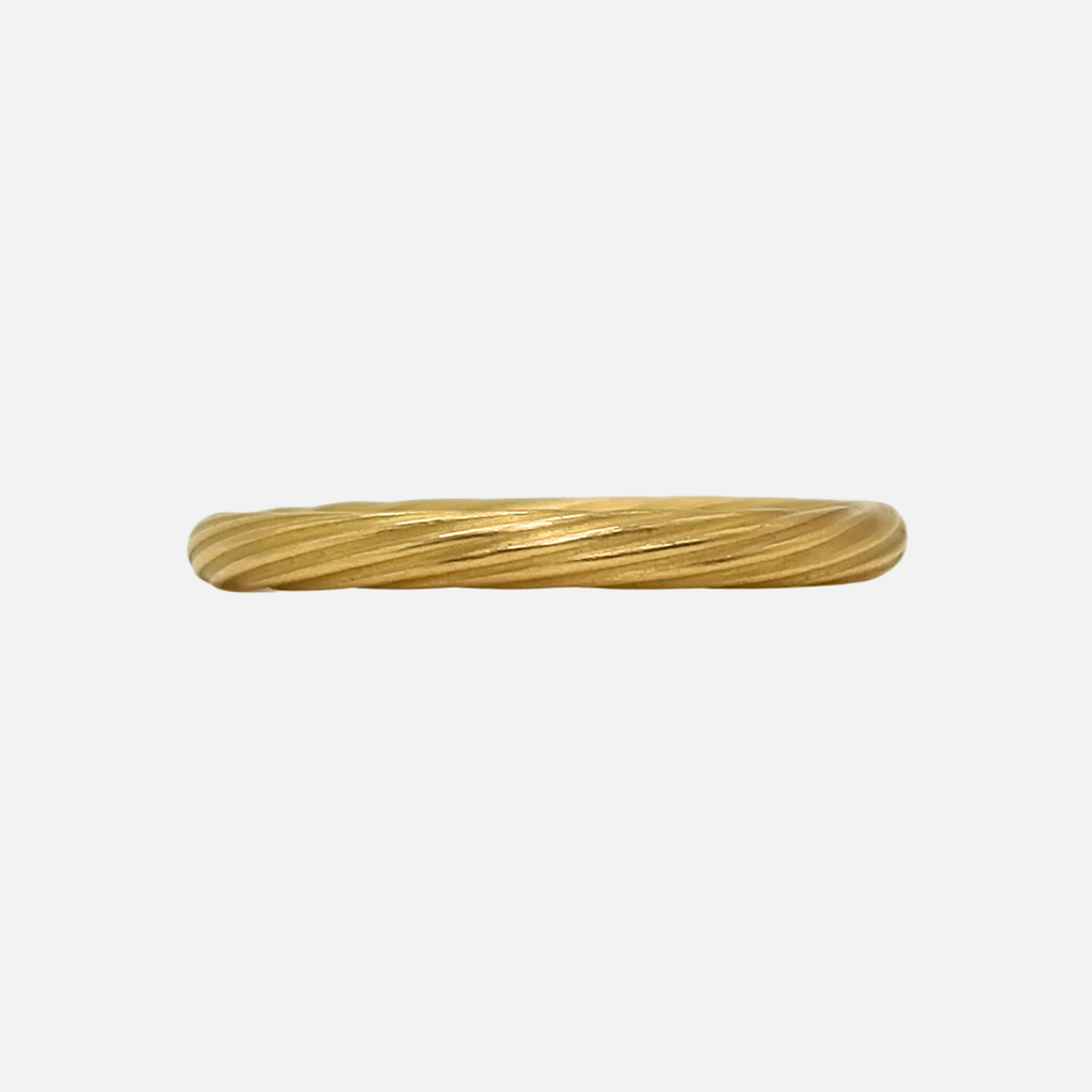 Swirl Band in 20K Peach Gold