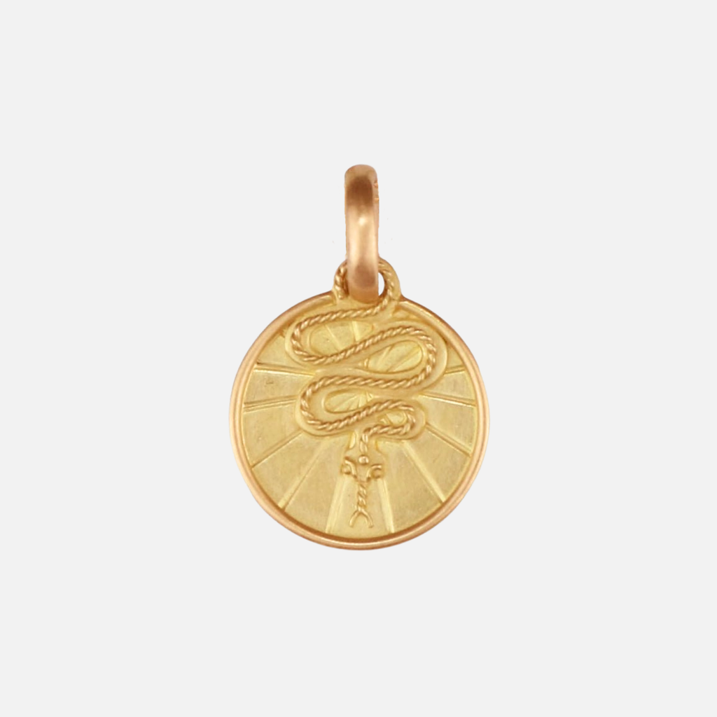 Animalia Serpentine Pendant in 20K Peach Gold