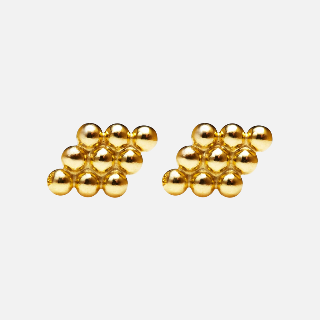 Classic Kite Large Studs in 20K Peach Gold Reinstein Ross Goldsmiths