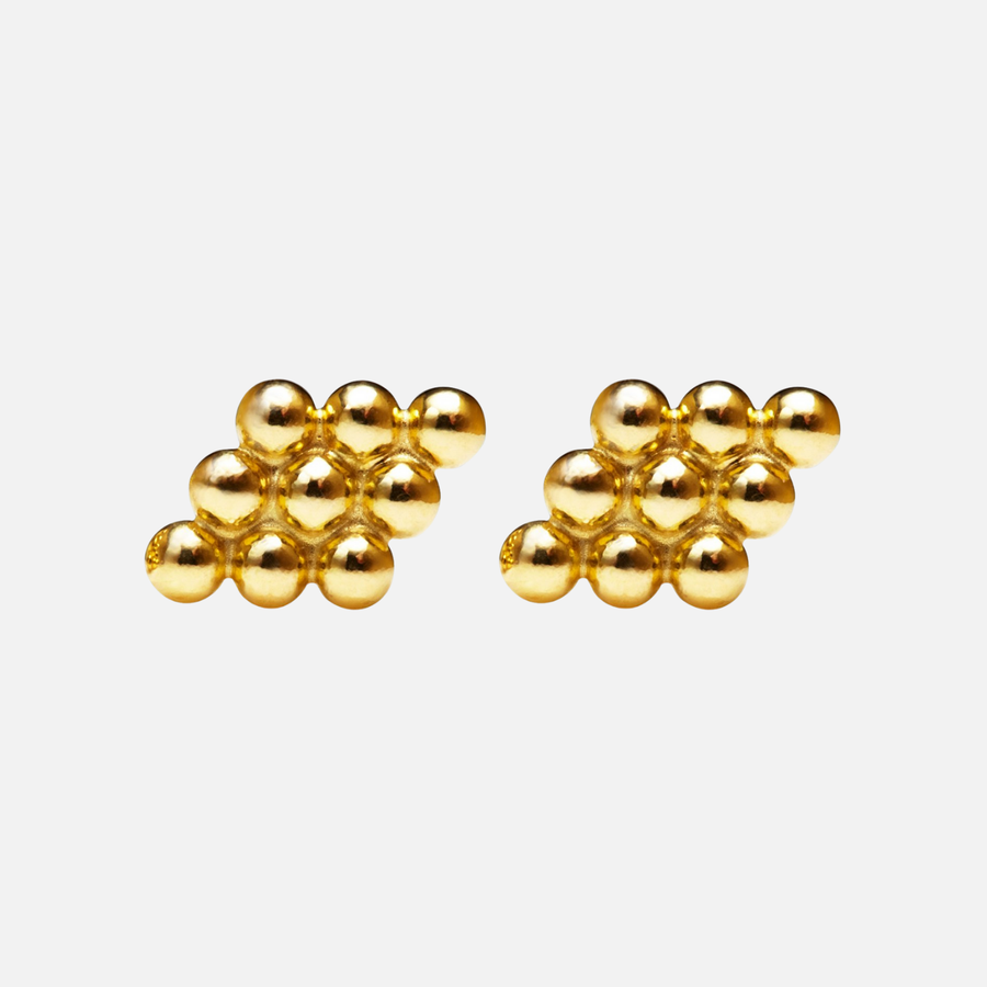 Classic Kite Large Studs in 20K Peach Gold