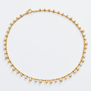 Meadow "Isabella" Diamond Necklace in 20K Peach Gold Reinstein Ross Goldsmiths