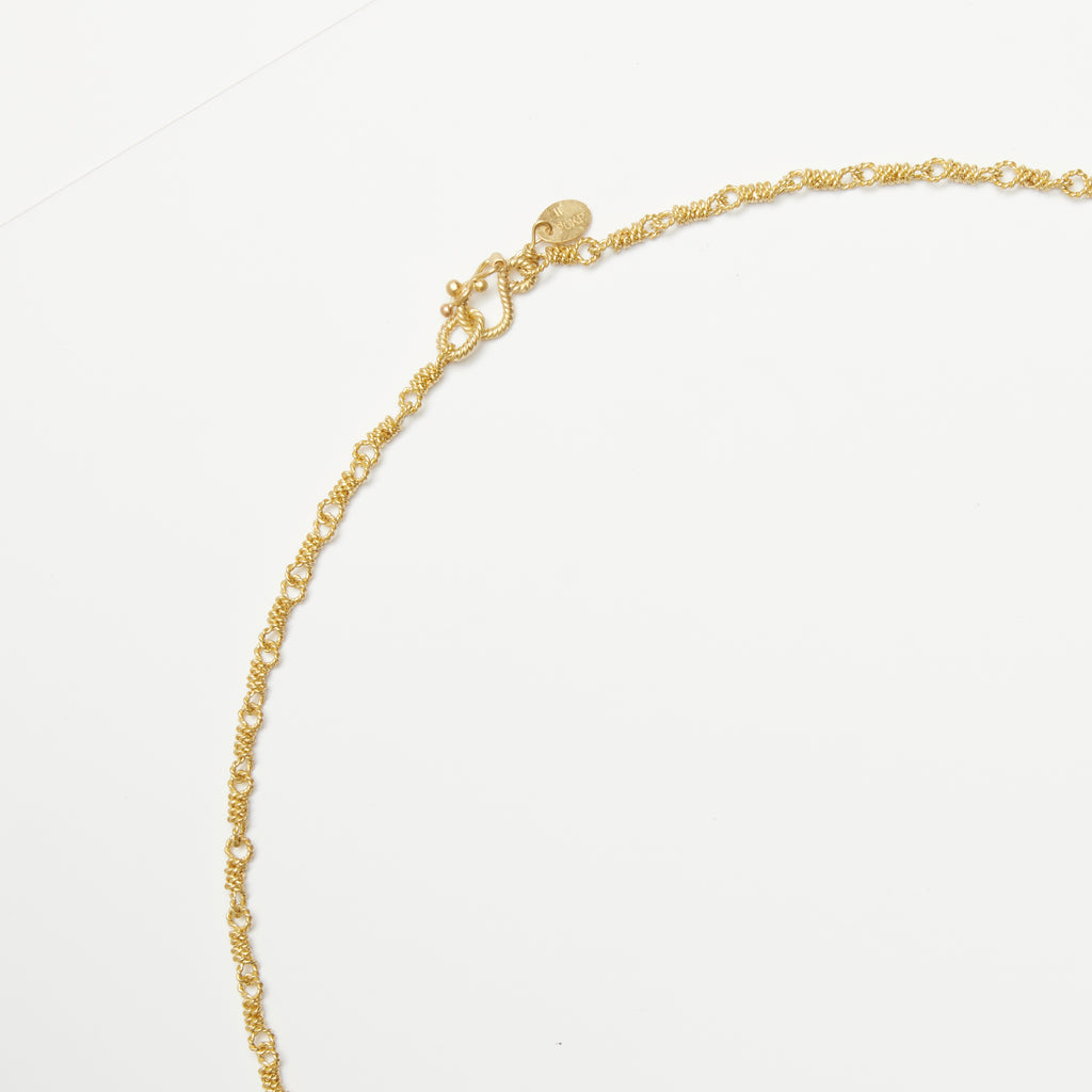 Isabella "Twisted" Necklace in 20K Peach Gold Reinstein Ross Goldsmiths