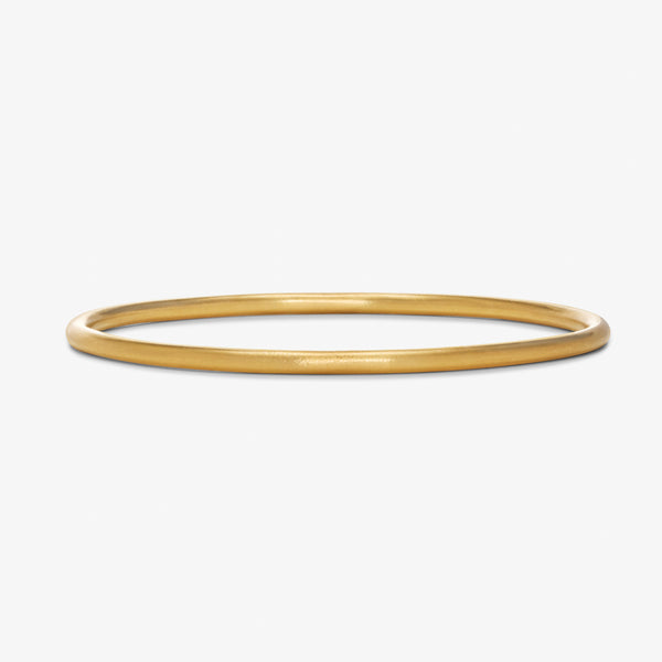 Round Oval Bangle in 20K Peach Gold- 3mm