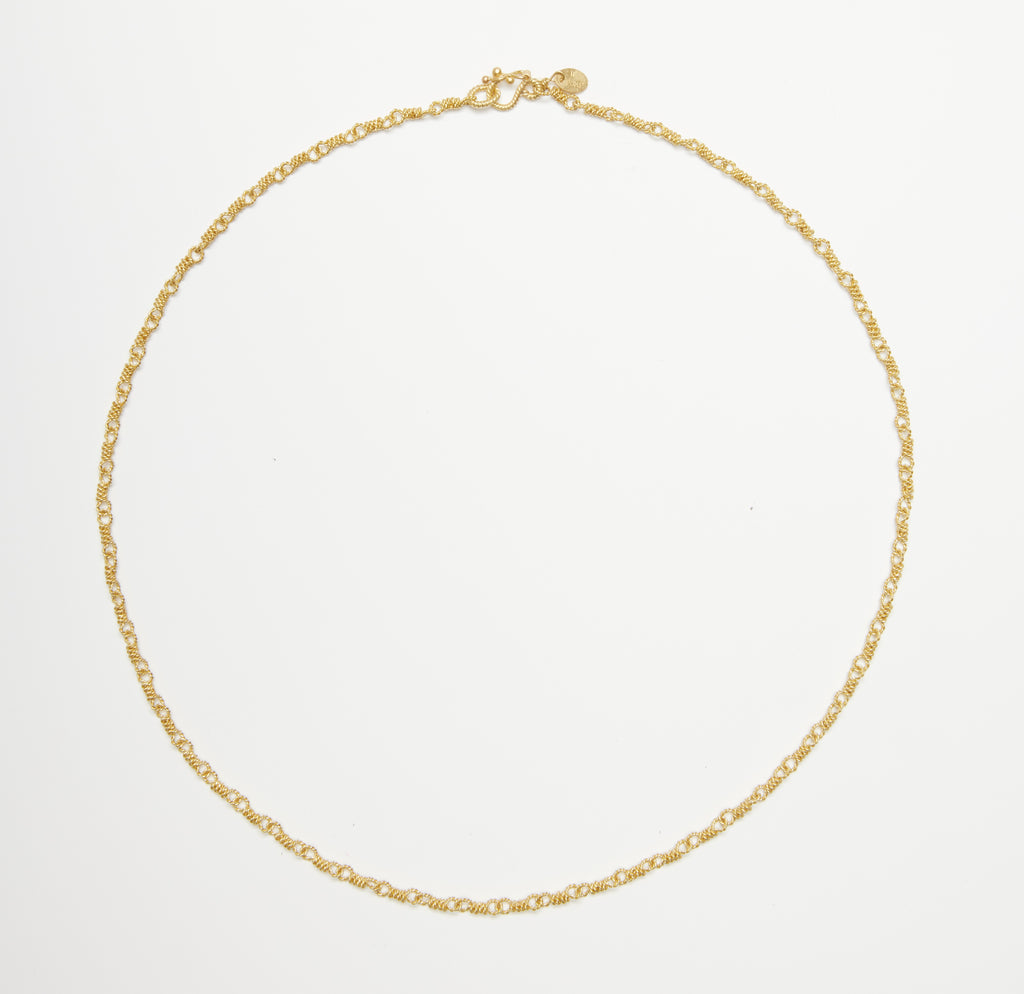 Isabella "Twisted" Necklace in 20K Peach Gold Reinstein Ross Goldsmiths