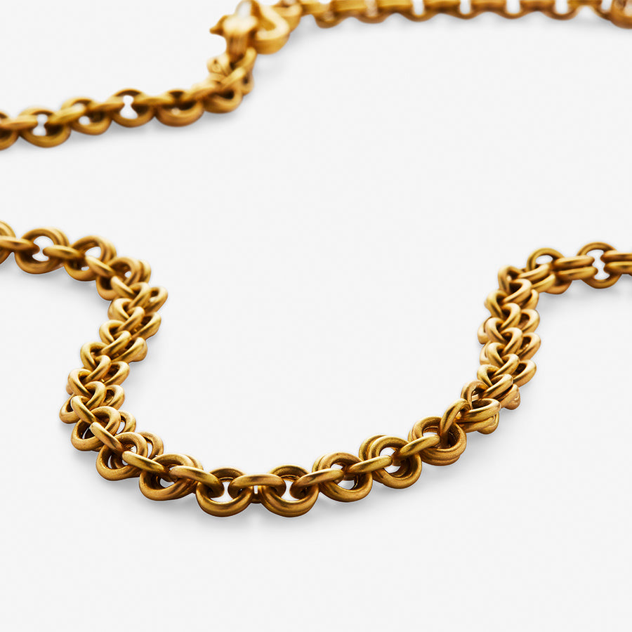 Dyan "Pre Raphaelite" Medium Chain Necklace in 22K Nectar Gold Reinstein Ross Goldsmiths
