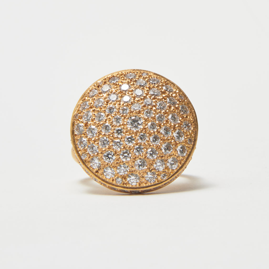 Diamond Match™ Pave Dome Large Ring in 18K Yellow Gold