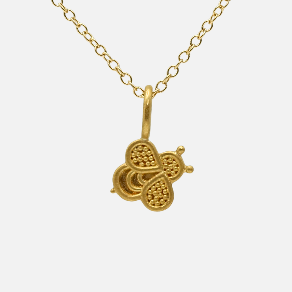 Entomo Bee Pendant in 22K Yellow Gold