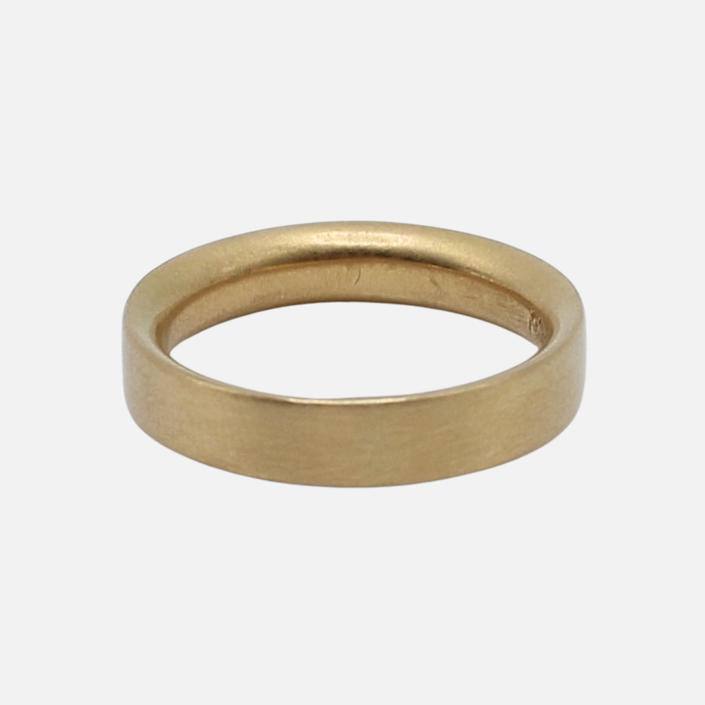 Half Moon Band in 20K Peach Gold- 5mm Reinstein Ross Goldsmiths