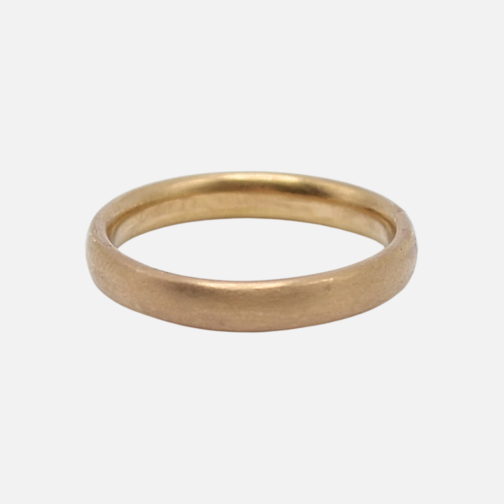 Sonoma Band in 22K Apricot Gold- 3mm Reinstein Ross Goldsmiths