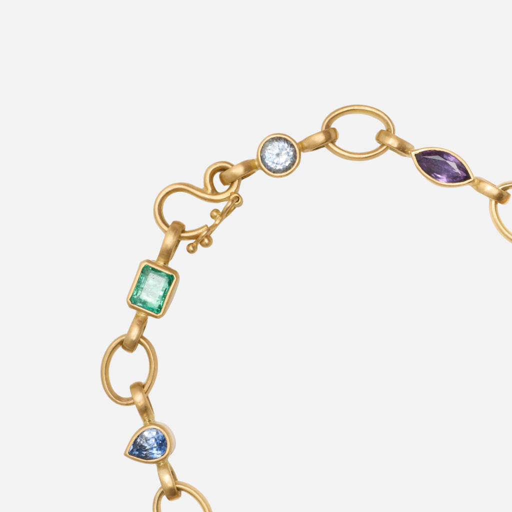 Sonoma "Marianne" Link Bracelet in 20K Peach Gold Reinstein Ross Goldsmiths