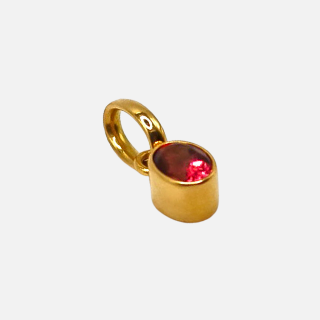 Sonoma Oval Pink Tourmaline Pendant in 20K Peach Gold