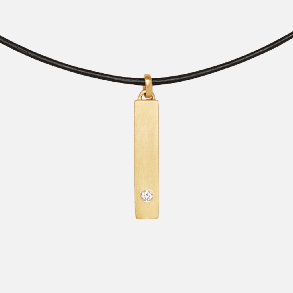 Sonoma "Yamuna" Diamond Pendant in 20K Peach Gold Reinstein Ross Goldsmiths