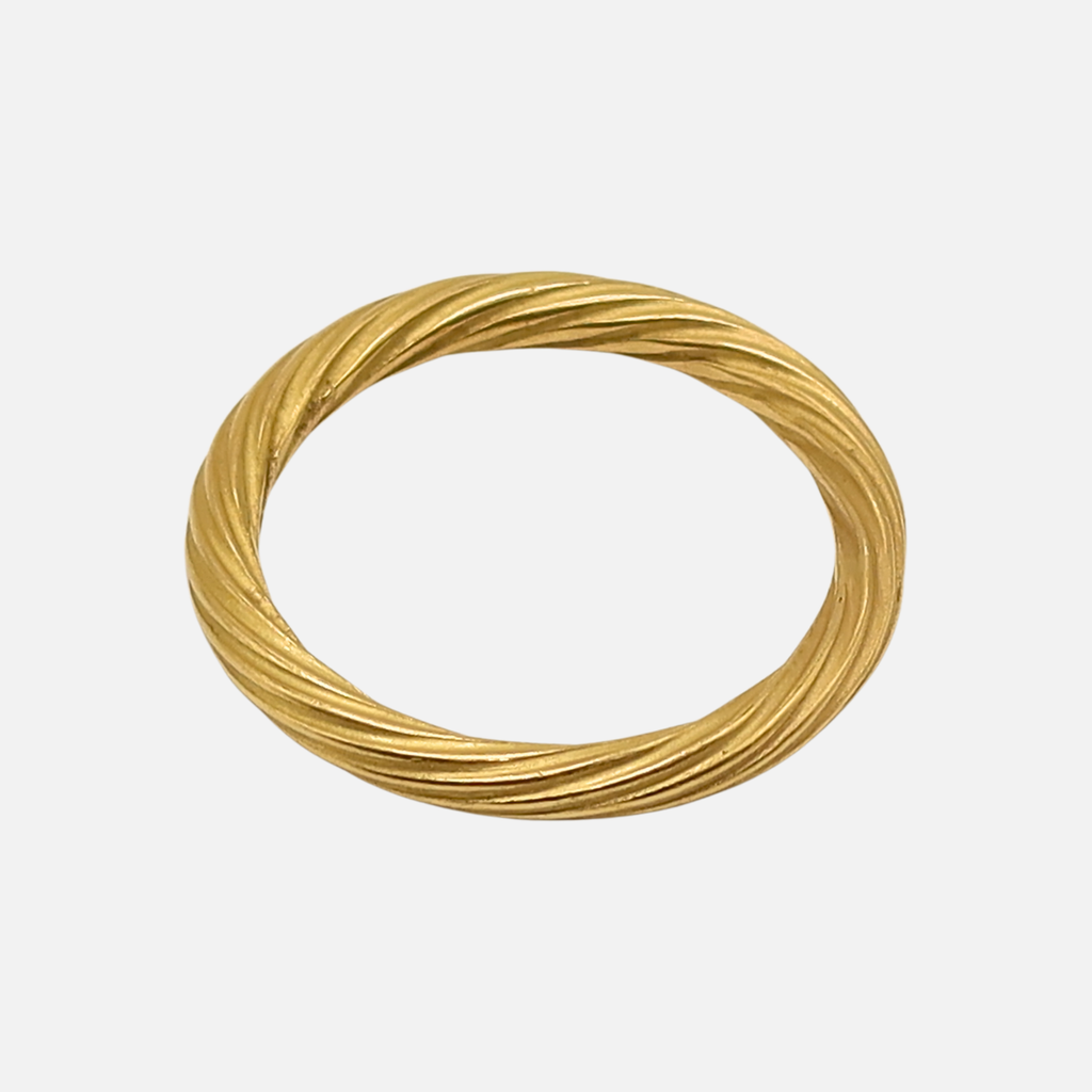 Swirl Band in 20K Peach Gold