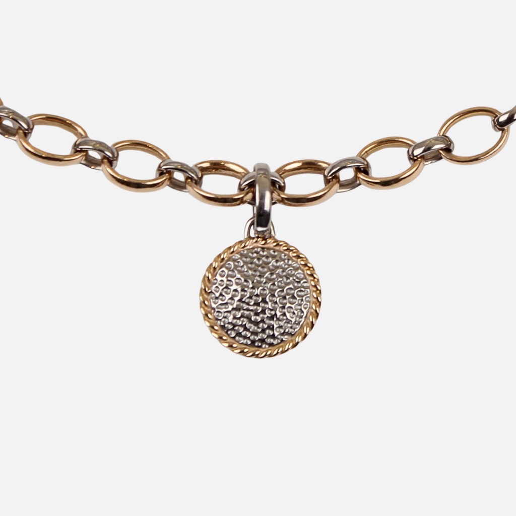 Sonoma "Twist" Golfball Pendant in 22K Apricot Gold and 18K Alpine Gold