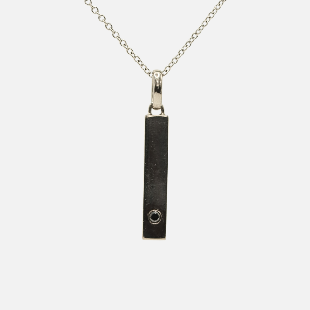 Sonoma "Yamuna" Black Diamond Pendant in 18K Alpine Gold
