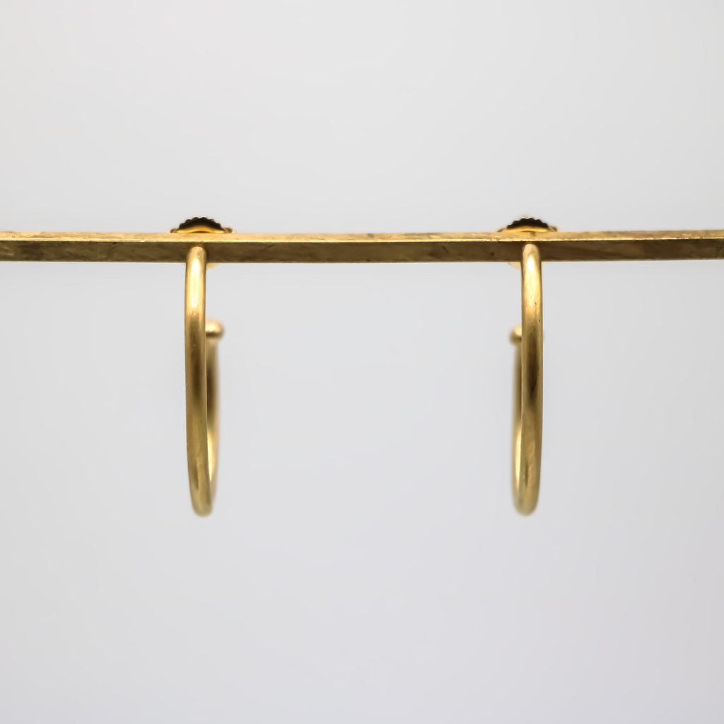 Hoopstock Large Oval Hoops in 20K Peach Gold