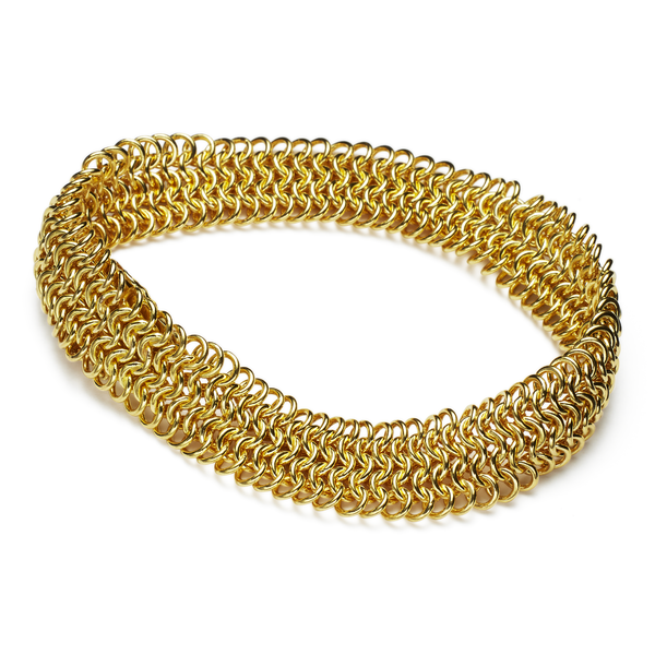 Guinevere Five Row Bracelet in 22K Nectar Gold