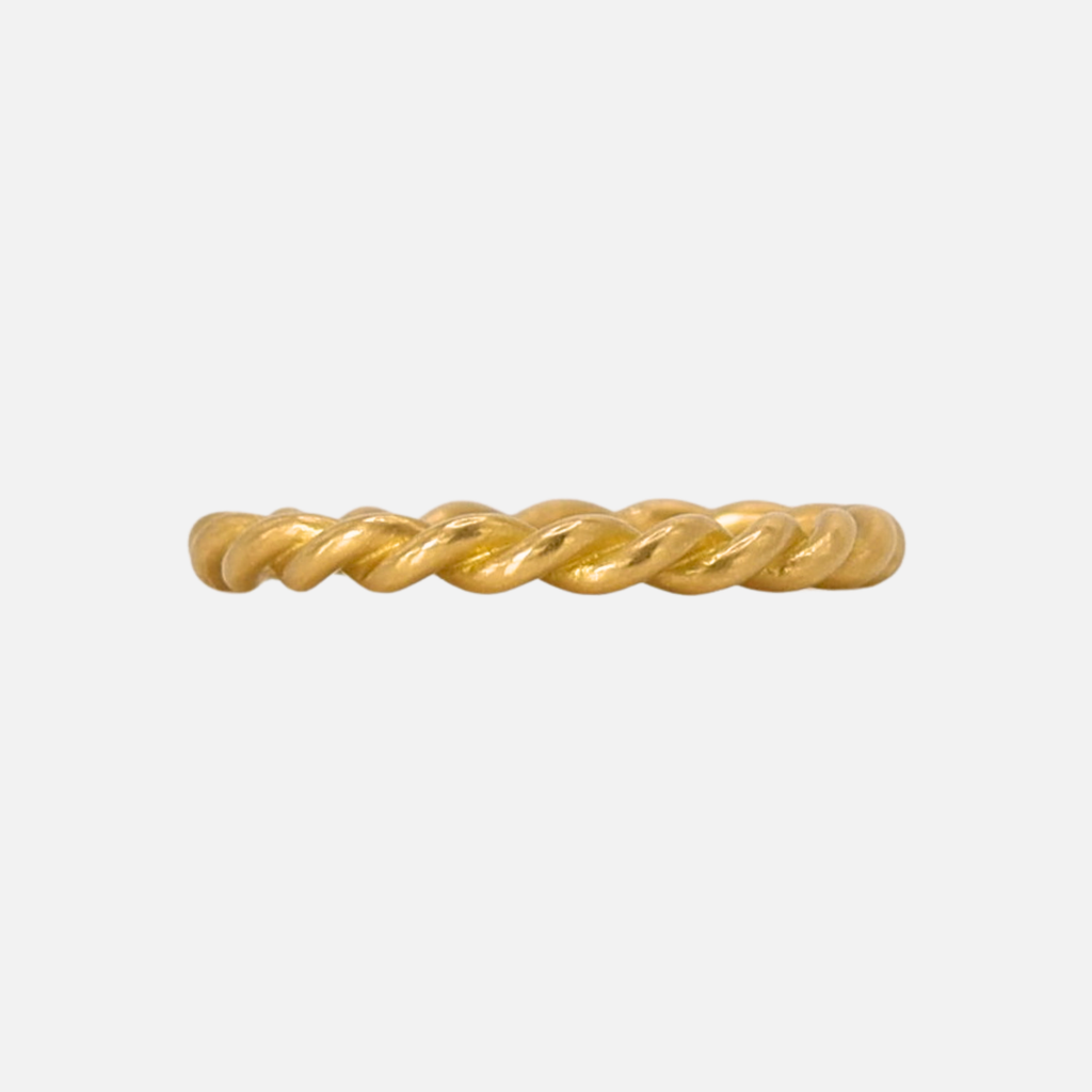 Ashley Grand Twist Band in 20K Peach Gold