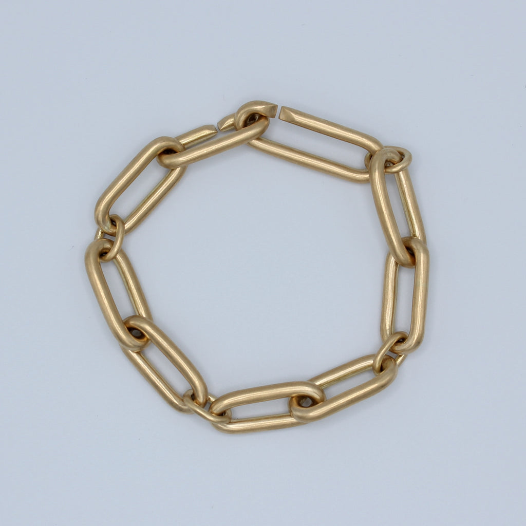 Diamond Match™ Link Large Bracelet in 20K Peach Gold Reinstein Ross Goldsmiths