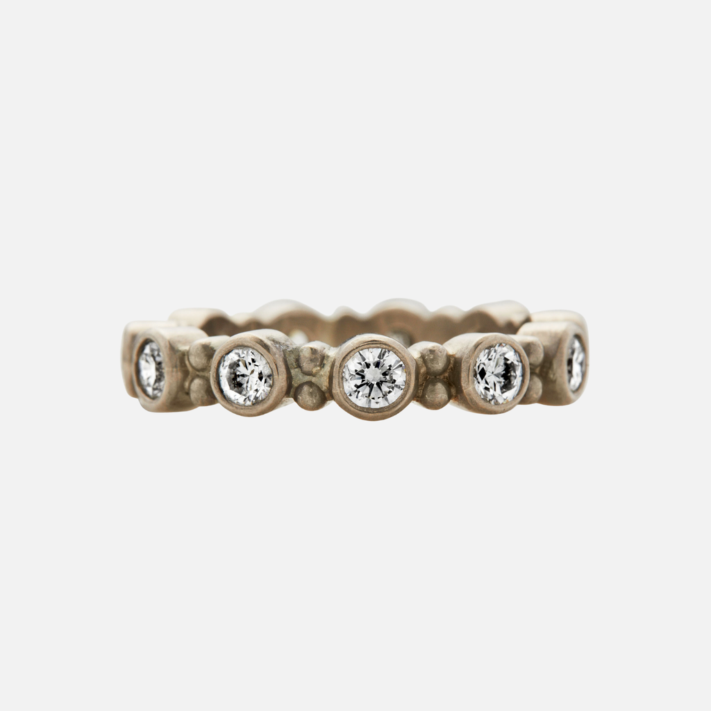 Garland Diamond Band in 18K Alpine Gold Reinstein Ross Goldsmiths