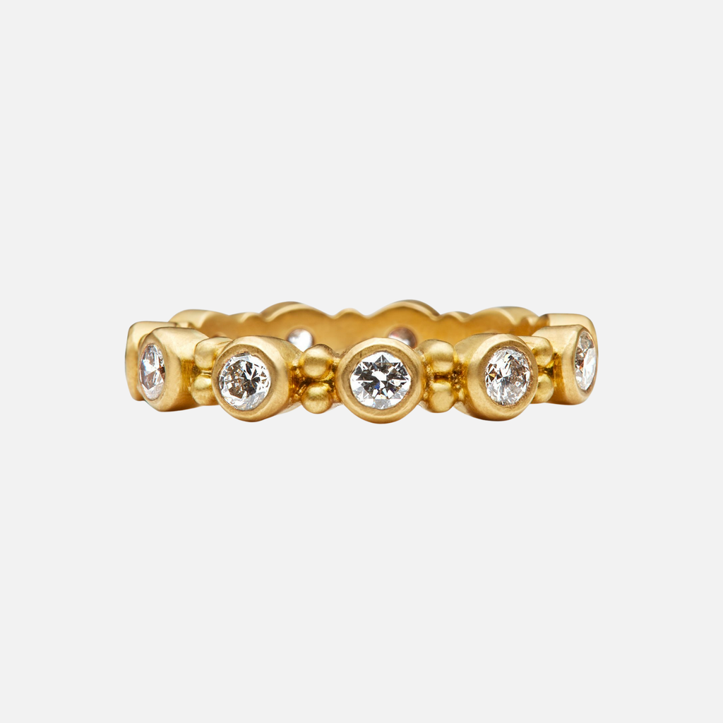 Garland Diamond Band in 20K Peach Gold
