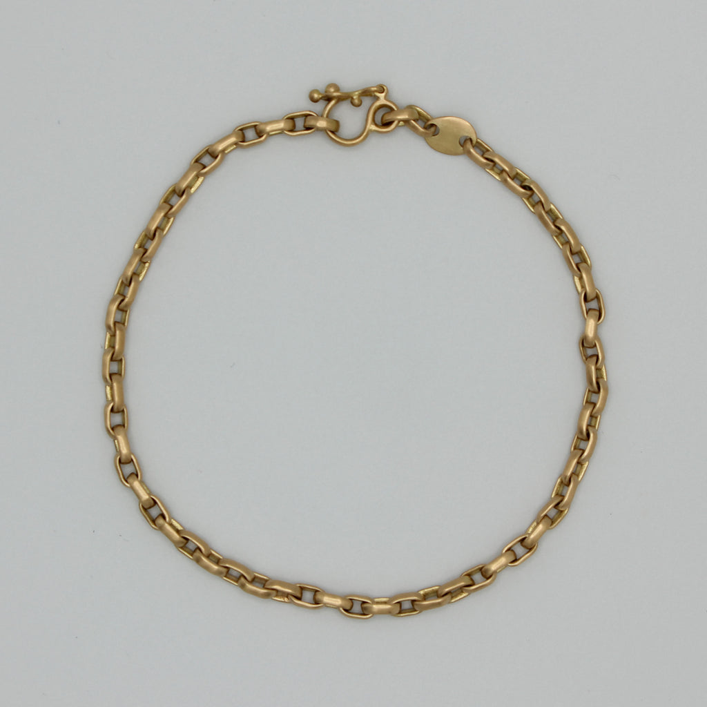 Sonoma Mini Link Chain Bracelet in 20K Peach Gold Reinstein Ross Goldsmiths