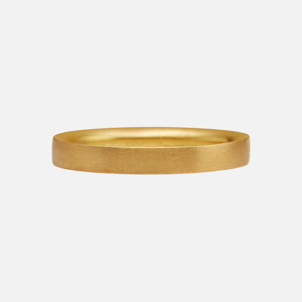 Half Moon Band in 20K Peach Gold- 3mm
