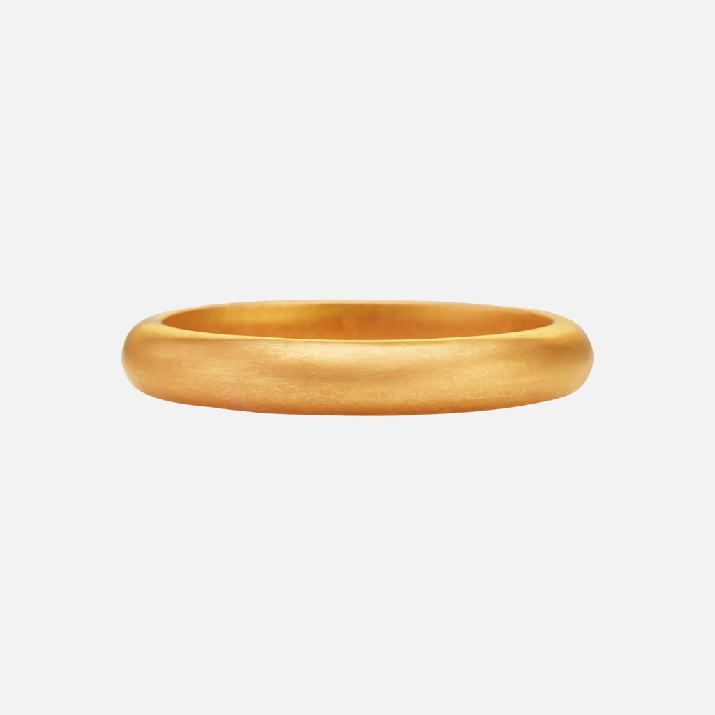 Half Round Band in 20K Peach Gold- 3mm