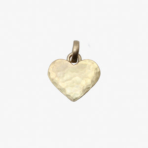 Sonoma Hammered Heart Pendant in 20K Peach Gold Reinstein Ross Goldsmiths