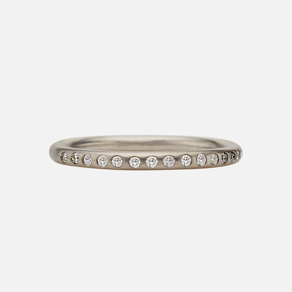 Classic Diamond Band in 18K Alpine Gold- 2mm