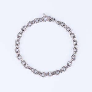 Ashley Alternating Twist Chain Bracelet in 18K Alpine Gold Reinstein Ross Goldsmiths