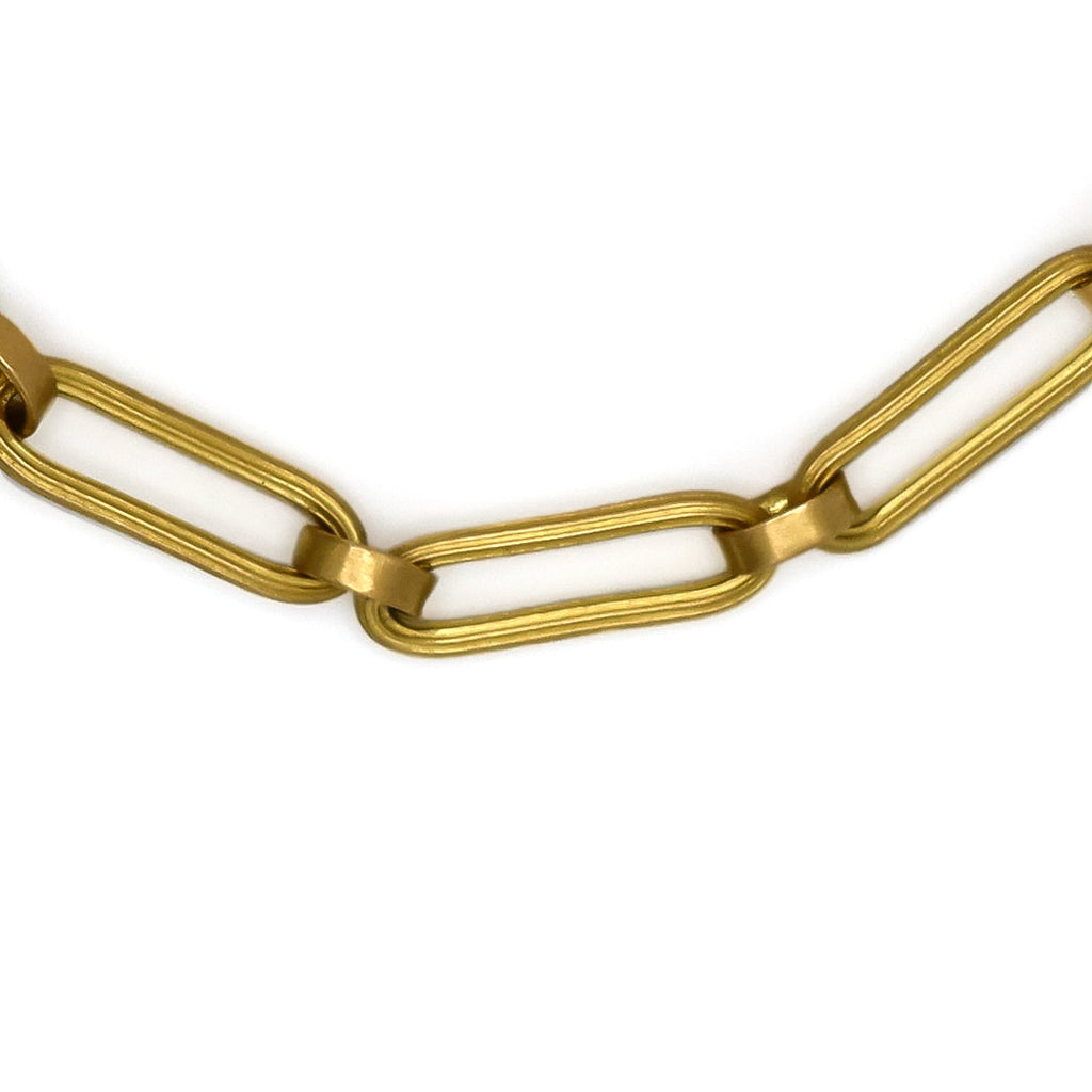 Pleated Link Bracelet in 20K Peach Gold