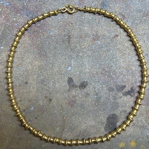 Sonoma "Flared Tube" Necklace in 20K Peach Gold- 17" Reinstein Ross Goldsmiths