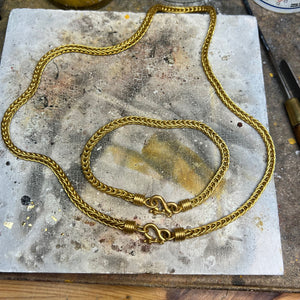 Dyan "Penelope" Chain Bracelet in 20K Peach Gold Reinstein Ross Goldsmiths