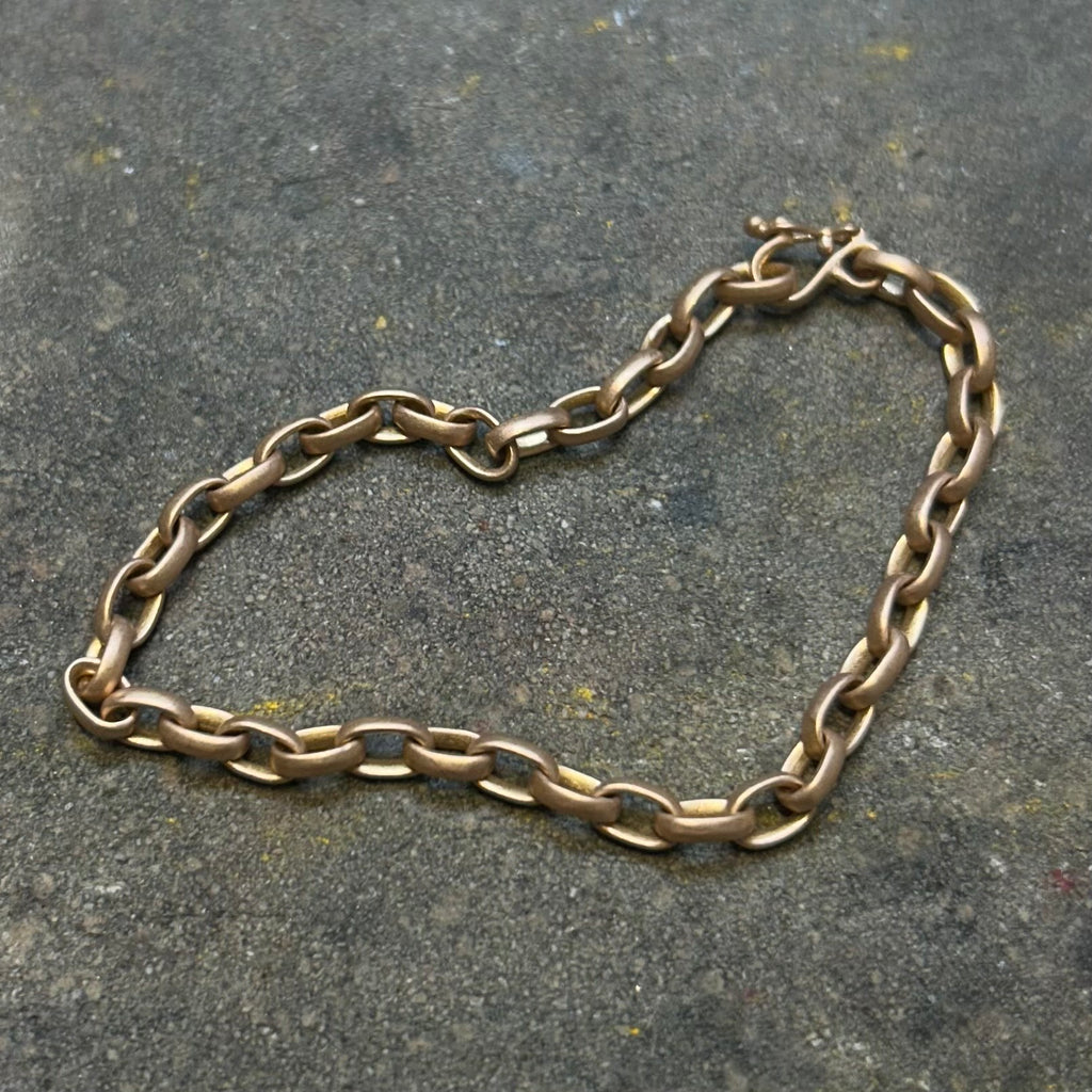 Sonoma Small Link Chain Bracelet in 22K Apricot Gold Reinstein Ross Goldsmiths