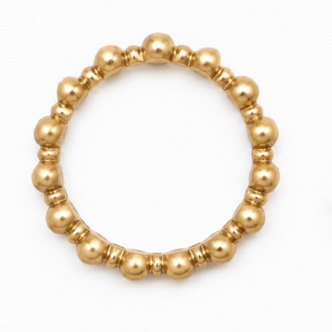Garland Bubble Band in 20K Peach Gold