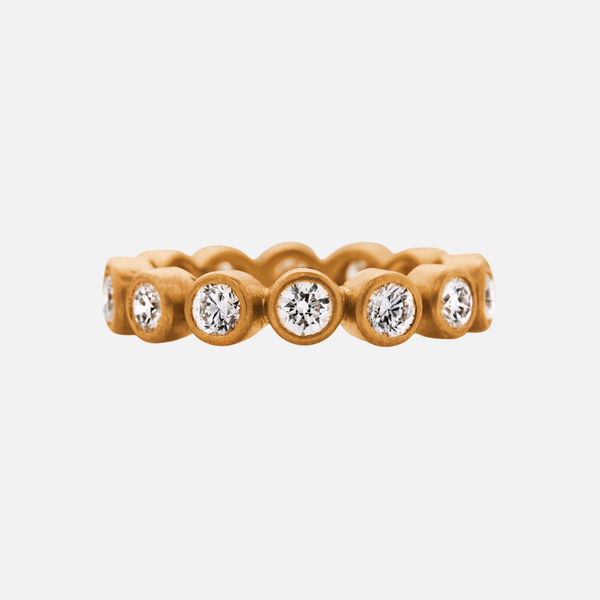 Meadow Diamond Band in 22K Apricot Gold