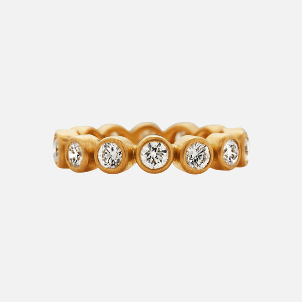 Meadow Diamond Band in 20K Peach Gold